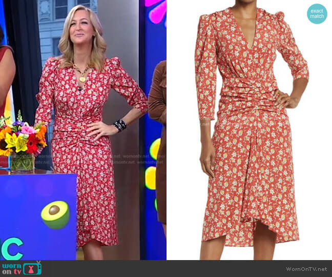 Veronica Beard Mary Dress worn by Lara Spencer on Good Morning America