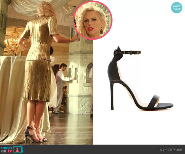 Veerah Venus Sandals worn by Alexis Carrington (Elaine Hendrix) on Dynasty