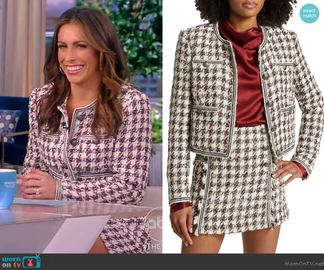 Veronica Beard Cirtane Tweed Single-Breasted Jacket worn by Alyssa Farah Griffin on The View
