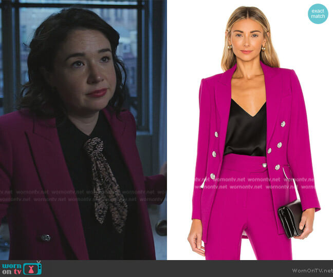 Veronica Beard Matteo Dickey Jacket worn by Marissa Gold (Sarah Steele) on The Good Fight