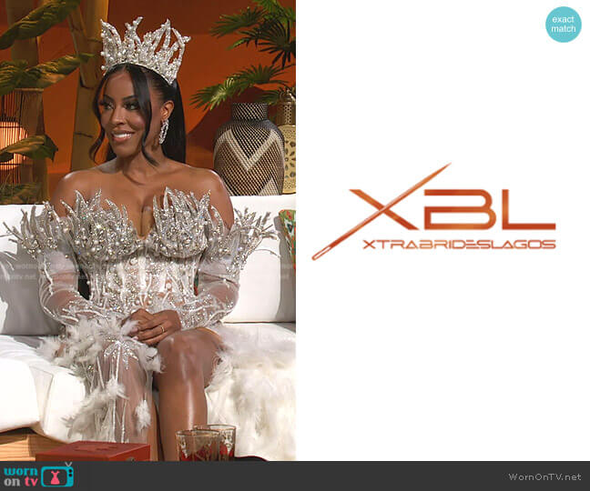 Xtra Brides Lagos Custom designed worn by Caroline Brooks (Caroline Brooks) on The Real Housewives of Dubai