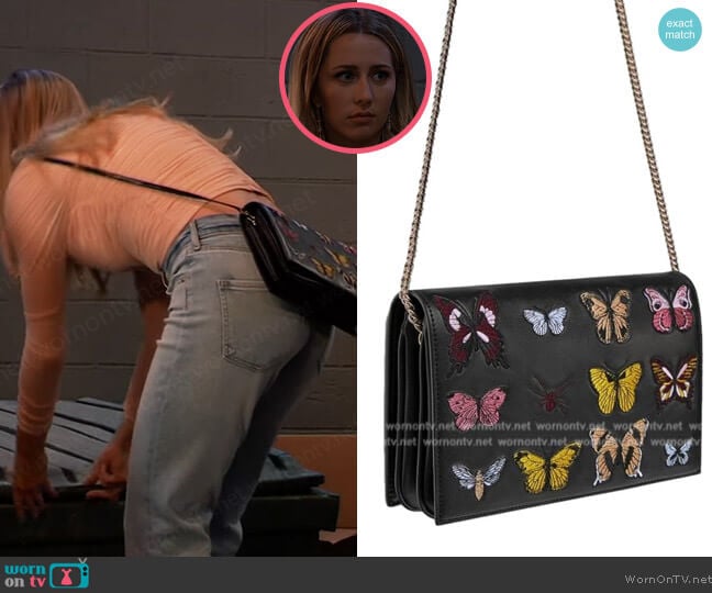 Zara Butterfly Bag worn by Josslyn Jacks (Eden McCoy) on General Hospital