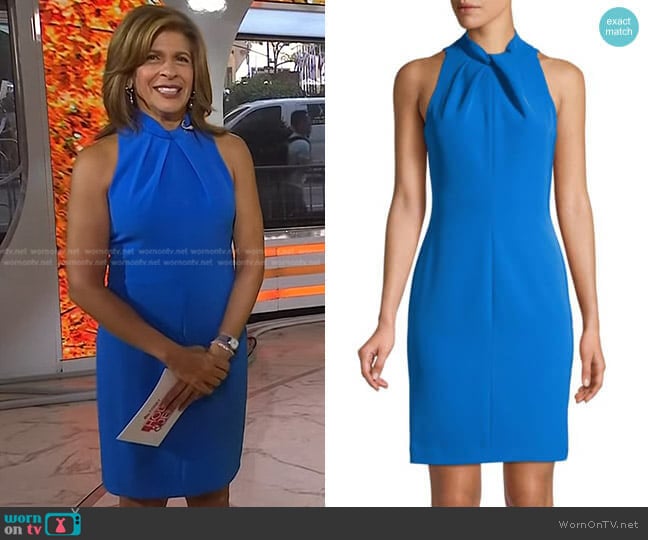 Black Halo Zana Sheath Dress worn by Hoda Kotb on Today
