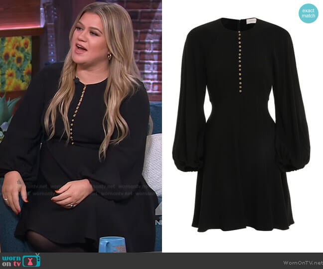 Zimmermann Embellished Mini Dress worn by Kelly Clarkson on The Kelly Clarkson Show