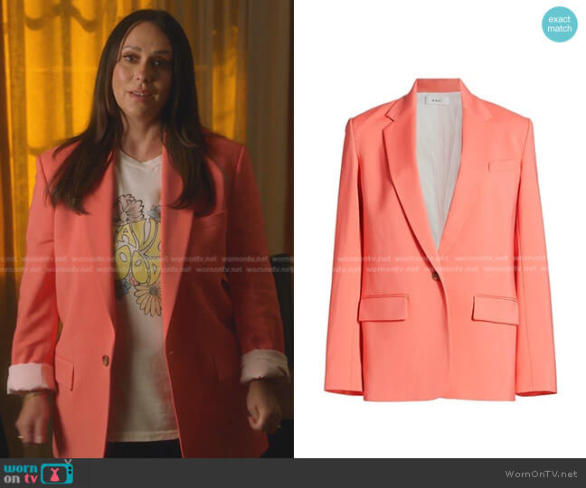 A.L.C. Dakota Boyfriend Jacket in Maillot worn by Maddie Kendall (Jennifer Love Hewitt) on 9-1-1
