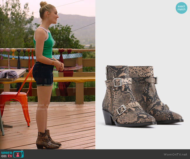 All Saints Lior Boots worn by Val (Meg Donnelly) on High School Musical The Musical The Series
