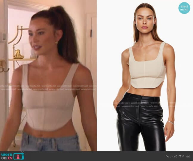 Babaton Sculpt Knit Bustier Tank worn by Gabriela Windey on The Bachelorette
