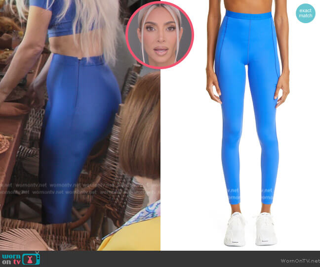 Balenciaga High-waisted leggings worn by Kim Kardashian (Kim Kardashian) on The Kardashians