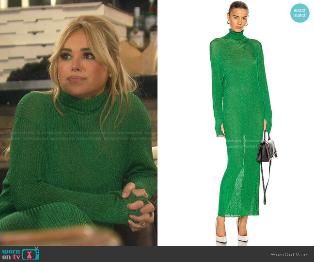 Balenciaga Metallic Rib Dress worn by Diana Jenkins on The Real Housewives of Beverly Hills