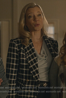 Barbara’s tweed check blazer on Stargirl