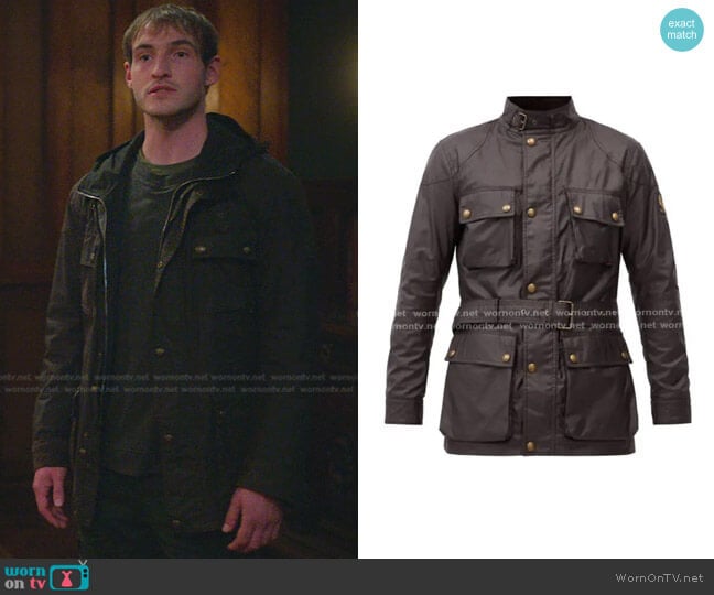 Belstaff Trialmaster Waxed-Cotton Jacket worn by Sebastian (Éanna Hardwicke) on Fate The Winx Saga