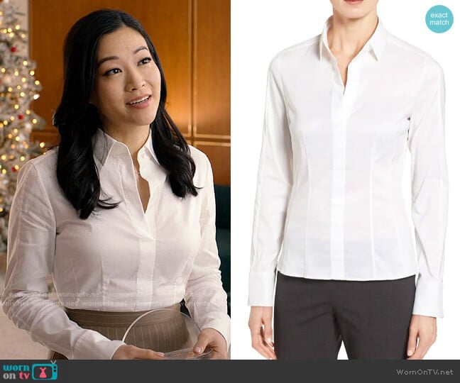 BOSS Bashina Shirt worn by Ingrid Yun (Arden Cho) on Partner Track