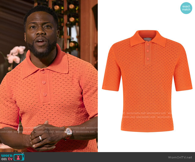 Bottega Veneta Cotton Polo worn by Kevin Hart on Hart to Heart