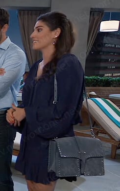 Brook-Lynn’s navy mini dress on General Hospital