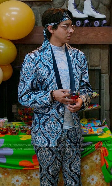 Carlos’s camp prom suit on High School Musical The Musical The Series
