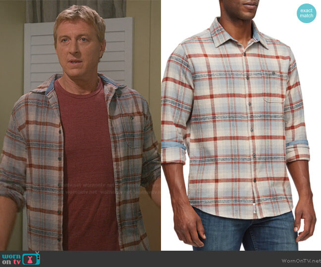 Cedar and Thread Ironwood Stretch Flannel Shirt worn by Johnny Lawrence (William Zabka) on Cobra Kai