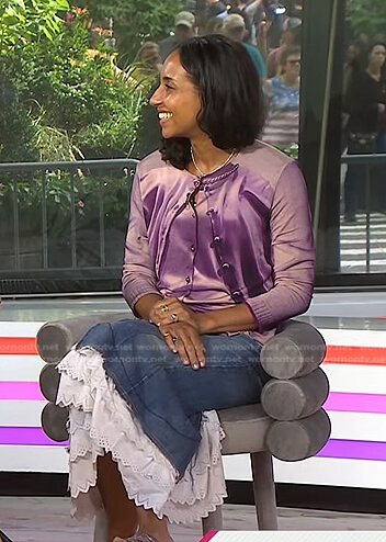 Chioma Nnadi’s ruffle denim skirt on Today