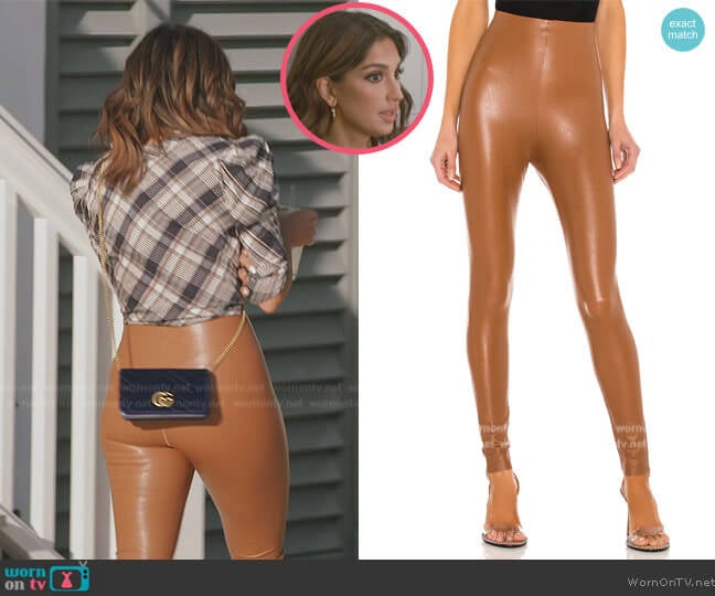 Commando Classic Faux-Leather Leggings worn by Leva Bonaparte on Southern Charm