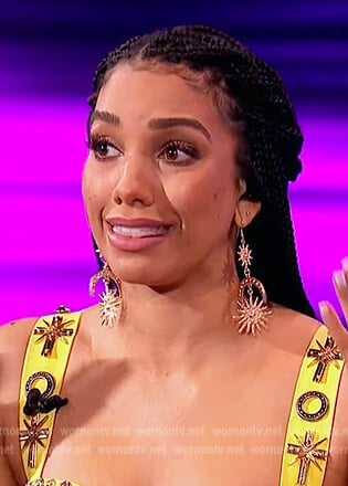 Corinne’s statement earrings on Beat Shazam