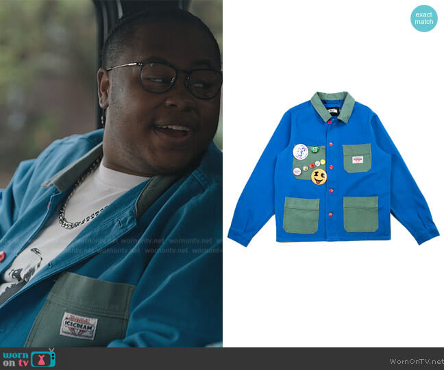 Ice Cream Work Jacket worn by Papa (Shamon Brown) on The Chi