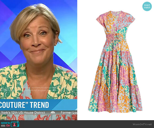 Derek Lam 10 Crosby Fatima Tiered Floral A-Line Dress worn by Kristen Dahlgren on Today