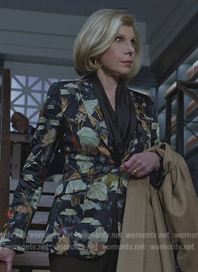 Diane’s lilly print blazer on The Good Fight