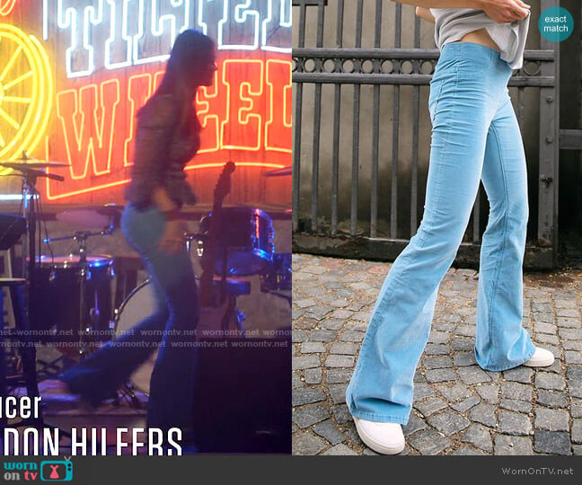Free People Pull On Corduroy Flare worn by Ana Phoenix (Emma Milani) on Monarch