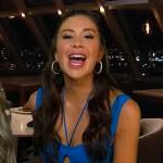 Gabby’s blue cutout dress on Live with Kelly and Ryan