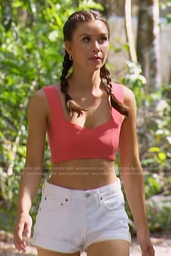 Gabby’s pink cropped top on The Bachelorette