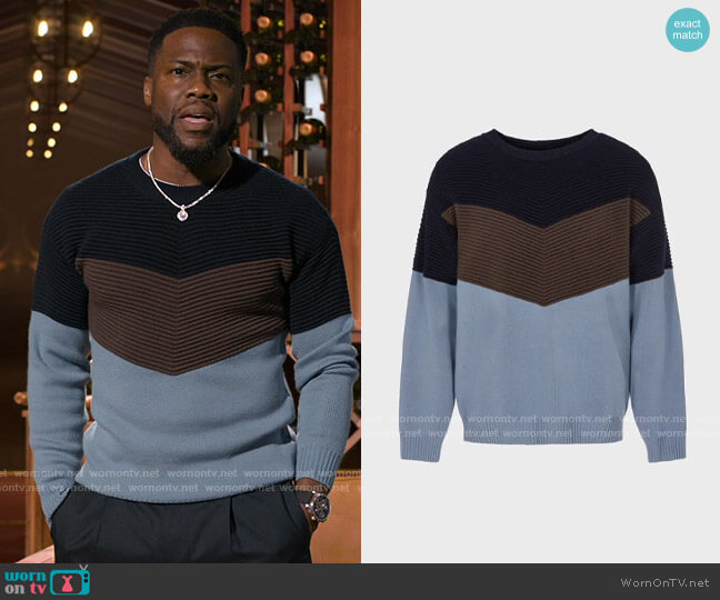 Giorgio Armani Long-sleeved virgin-wool jumper worn by Kevin Hart on Hart to Heart