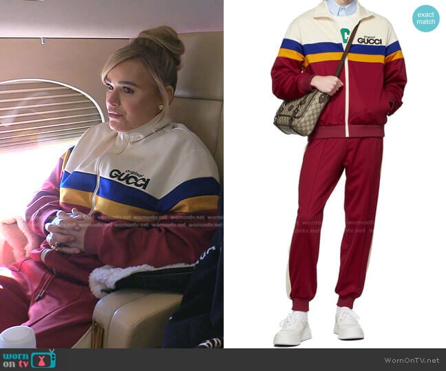 Gucci Multicolor Original Gucci Jersey Jacket worn by Diana Jenkins on The Real Housewives of Beverly Hills