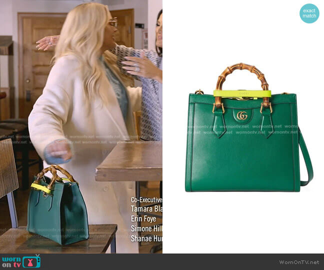 Gucci Diana Small Tote Bag worn by Heather Gay on The Real Housewives of Salt Lake City