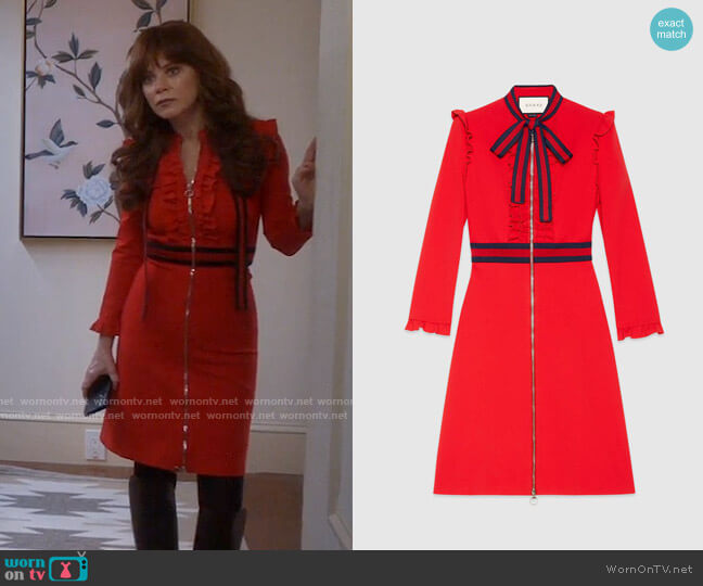 Gucci Viscose Jersey Dress worn by Nicolette Roman (Anna Friel) on Monarch