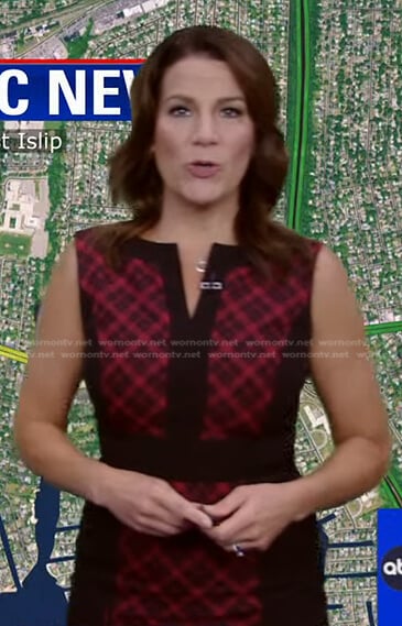 Heather O’Rourke’s black and red plaid dress on Good Morning America