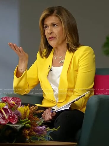 Hoda’s yellow blazer on Today