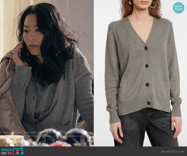Isabel Marant Etoile Brady Cardigan worn by Ingrid Yun (Arden Cho) on Partner Track