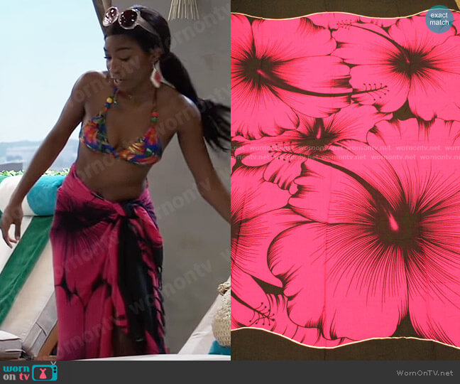 Hibiscus Sarong worn by Trina Robinson (Tabyana Ali) on General Hospital