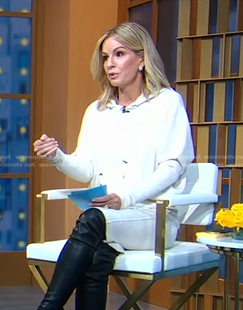 Jennifer’s white ribbed hooded dress on Good Morning America