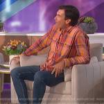 Jerry’s orange plaid shirt on The Talk