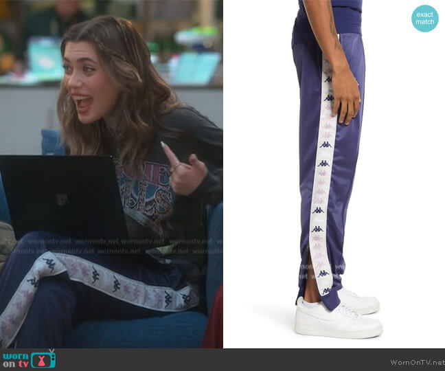 Kappa 222 Banda Deky 2 Track Pants worn by Lauryn (Amelie Zilber) on Grown-ish