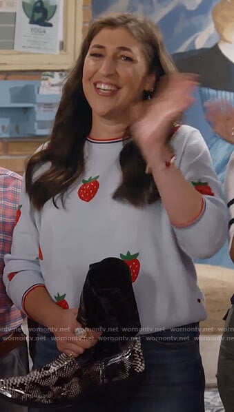 Kat’s strawberry sweater on Call Me Kat