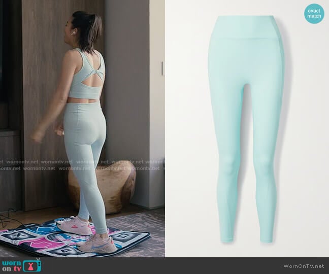 Le Ore Lucca Leggings in Mint worn by Ingrid Yun (Arden Cho) on Partner Track
