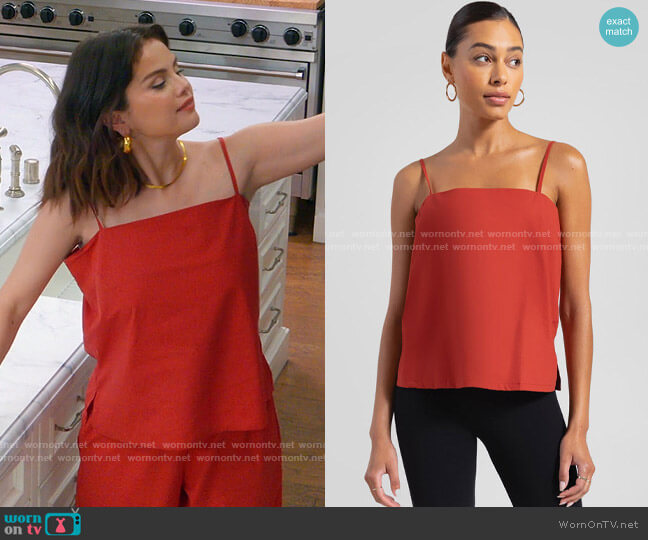 Leset Elle Cami in Brick worn by Selena Gomez on Selena + Chef