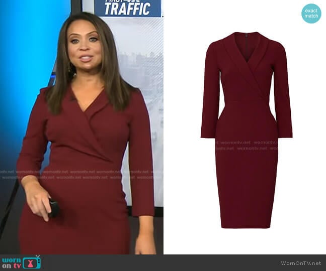 L.K. Bennett Effie Sheath Dress worn by Adelle Caballero on Today