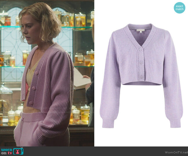 Love Shack Fancy Avignon Wool And Cashmere Cardigan worn by Stella (Hannah van der Westhuysen) on Fate The Winx Saga