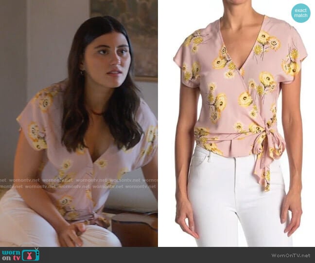 Madewell Twiggy Wisteria Top worn by Ana Phoenix (Emma Milani) on Monarch