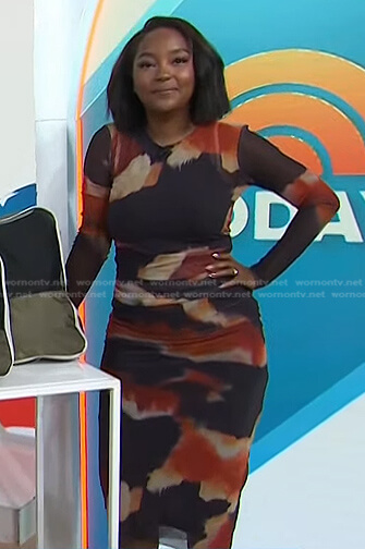 Makho’s tie dye fitted dress on Today