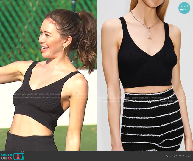 Maria Mcmanus Crop Recycled Cashmere & Organic Cotton Bralette worn by Gabriela Windey on The Bachelorette