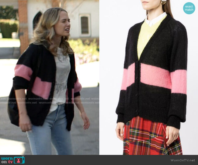 Molly Goddard Peggy Cardigan worn by Sam (Madison Iseman) on American Horror Stories