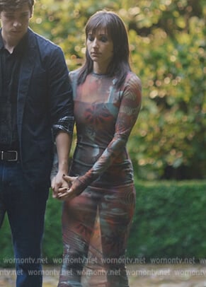 Musa’s mesh printed dress on Fate The Winx Saga